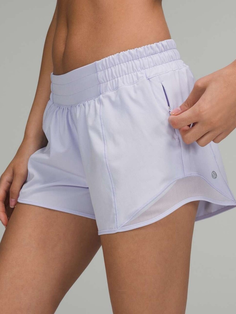 Lululemon Hotty Hot Low-Rise Lined Short 4"Pastel Blue Size Size 8